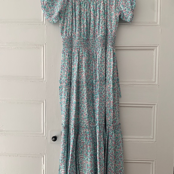 NWT Jcrew Puff-sleeve midi dress in floral - Picture 4 of 4